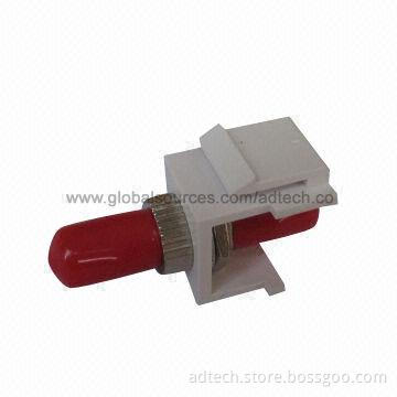 Fiber-optic Keystone Insert with ST MM Simplex Adapter, Fits for Blank Patch Panel